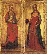 Andrea Bonaiuti St.Agnes and St.Domitilla oil painting artist